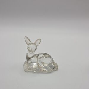 Crystal Clear Deer Figurine